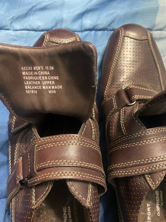 Rockport Men’s Dark Brown Perforated Leather Slip-On Loafers adiPRENE By Adidas main image 4